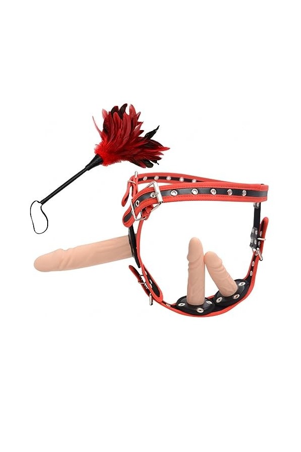 CPXZYU?-Éx Tøy? ??d??iche-Clit-Ørìdî??-Double Ceinture réglable Portable Facile à Nett G815