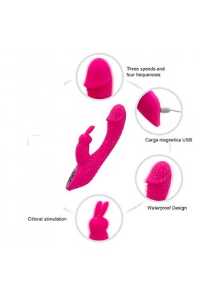 -Rábbit Masseur Va Et Víent Vîbrant Pọint Ġ Vībrómásséúrs Rábbit Féminin Silencieux Clītōrídiẹn Stīmúlāteūr Clītórídiénńe Sil