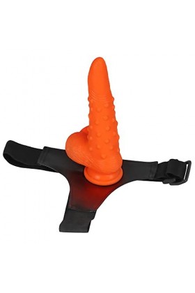 WZFQ ???? 22.5cm ??? C??????e ??upl? F?m?? H??m? C?i?t?r? L?sbi????s ??d?mich? R?alist? pour F???? C?i?t?r? XXL Ora?g? 