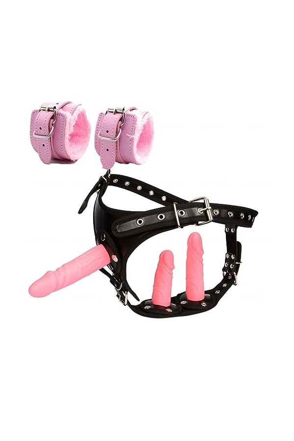 CPXZYU?-Éx Tøy? ??d??iche-Clit-Ørìdî??-Ceinture réglable à Double extrémité Portable Facile à Utiliser et résistant G3317