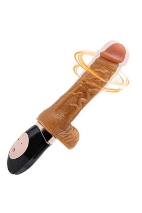 Godemiçhet pour Femme - Gode Realiste -cm - Marron - Godemiçhet Hommes Gode pour Homme et Femme 3RX