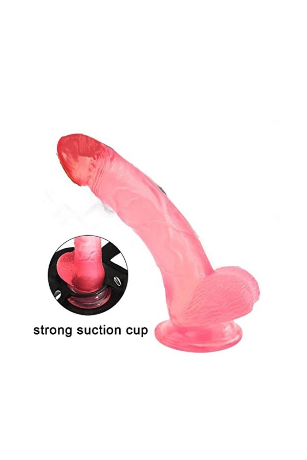 6.1 pouces Texture réaliste Di-dlo Stráp Ǒn Hárness Jouet adulte femmes ceinture réglable culotte sans bretelles pour les co