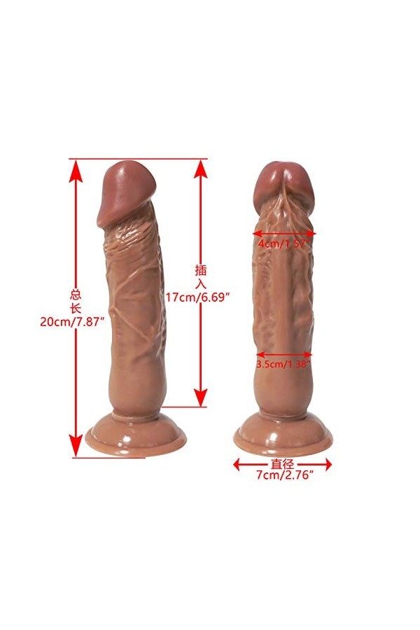 FLEAGE Ś-É-X Tøyș Ġødémịché Realiste Les Nécessités Quotidiennes Intimes Du Couple Outil Réglable de Taille Résistant À LUsu