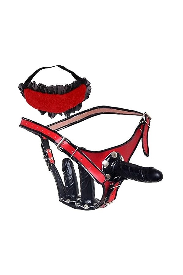 CPXZYU?-Éx Tøy? ??d??iche-Clit-Ørìdî??-Double Ceinture imperméable réglable Lisse résistant G2817