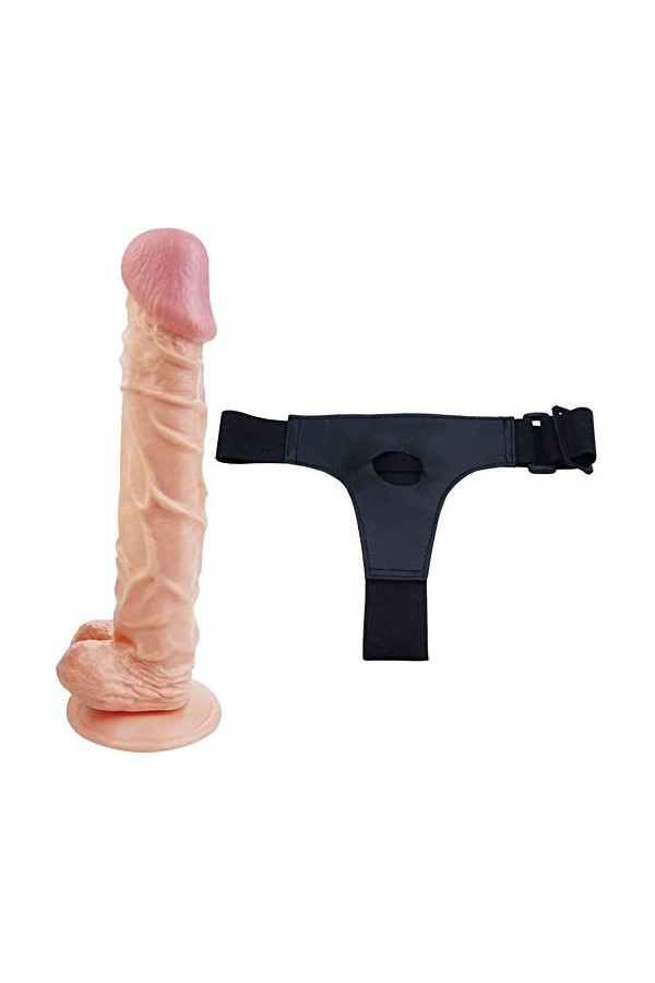 Strápôn Soft Wand Stráp ôn for Péggîng Harnais Ultra élastique sangle pour homme Jouet ludique sans bretelles réaliste pour h