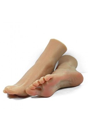 TBBA Foot Fetishes, Pieds Silicone Modèle - Silicone Mannequin Vaisseaux Sanguins Visibles Fétichisme des Pieds- 35A Fille Mo