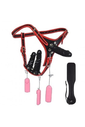 CPXZYU?-Éx Tøy? ??d??iche-Clit-Ørìdî??-Ceinture réglable à Double extrémité Portable Amovible et G1385