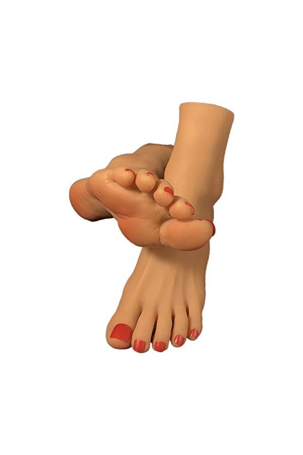 NCBH Feet Silicone, Mannequins de Pied en Gel de silice Le Beau modèle de Pied simule Un modèle de Pied en Silicone réplique 