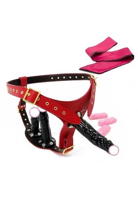 CPXZYU?-Éx Tøy? ??d??iche-Clit-Ørìdî??-Ceinture réglable à Double extrémité Portable Portable et Facile à T G860