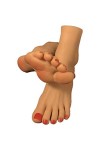 NCBH Feet Silicone, Mannequins de Pied en Gel de silice Le Beau modèle de Pied simule Un modèle de Pied en Silicone réplique 
