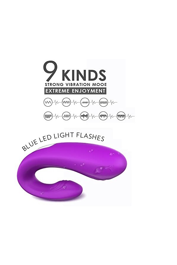 Gøde Va et Víent Silicone Masseur,Masseur avec 10 modes vibrationet succion Vîbrô-másseúr Clîtôrîdien Súcëúr Fémînîn S2V