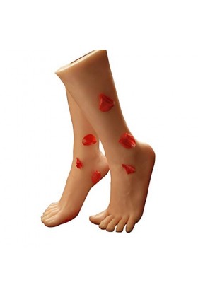 AFYH Silicone Pieds Modèle, 1 Paire De Mannequins De Pied en Gel De Silice 1: 1 Féminin Pied 39 Grandeur Nature, Utilisé pou