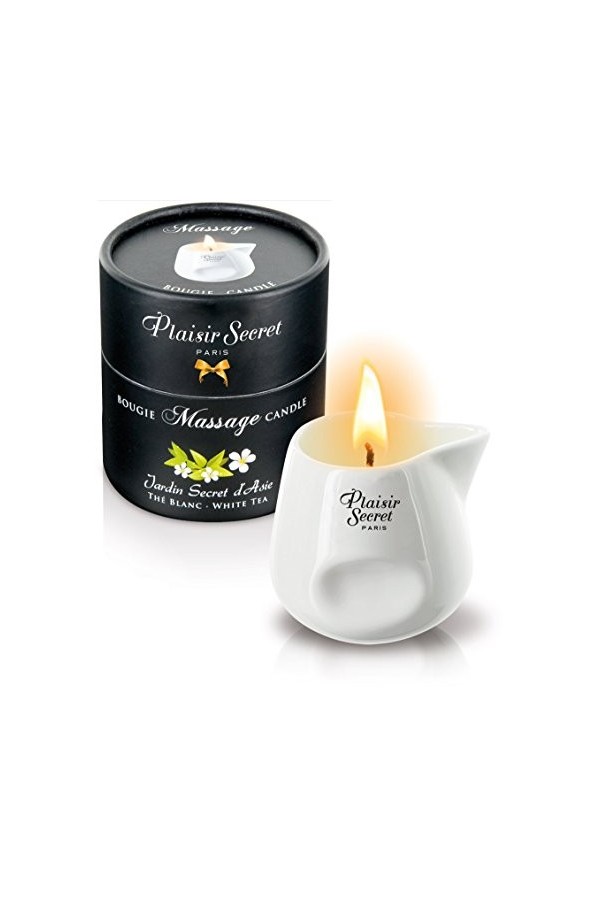 Plaisirs Secrets Bougie de Massage Gourmande Parfum Noix de Coco 80 ml