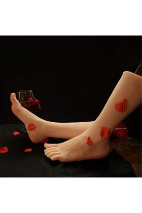 AFYH Silicone Pieds Modèle, 1 Paire De Mannequins De Pied en Gel De Silice 1: 1 Féminin Pied 39 Grandeur Nature, Utilisé pou