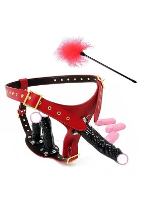 CPXZYU?-Éx Tøy? ??d??iche-Clit-Ørìdî??-Ceinture Ajustable à Double tête Portable et Facile à Tr G1927