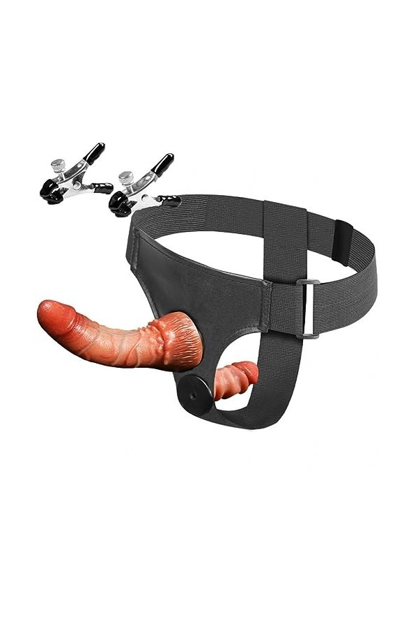 CPXZYU?-Éx Tøy? ??d??iche-Clit-Ørìdî??-Double Ceinture imperméable réglable Portable et Facile à Tr G3255