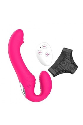 CPXZYU?-Éx Tøy? ??d??iche-Clit-Ørìdî??-Ceinture réglable à Double extrémité Portable Facile à Nettoye G2680