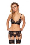 ROCA Elegant Lace Bra Set - Noir