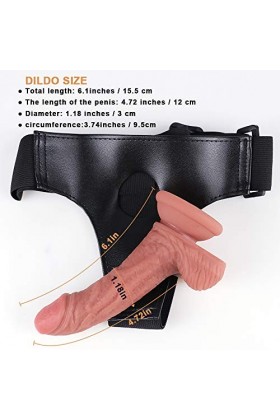 MADELL 15Cm Godeś Ceintures Reaḷisṭe Hömmes Strap-On Couple Séxtóysé Plaisir Fémmé Débutant Petit Taille Gódẹ Ceinture Godeṃi
