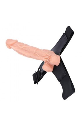 EsHals 21Cm Gros Silicavec Ventouse Ceinture Étanche Portable Réaliste Pour Débutants Couple Féminin Xl Couleur Chair