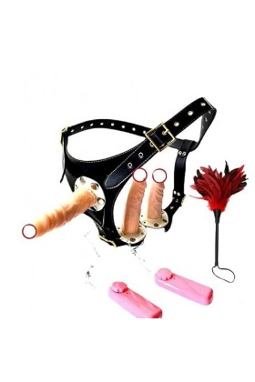 CPXZYU?-Éx Tøy? ??d??iche-Clit-Ørìdî??-Taille réglable à Double tête Facile à Utiliser et résistant G2937