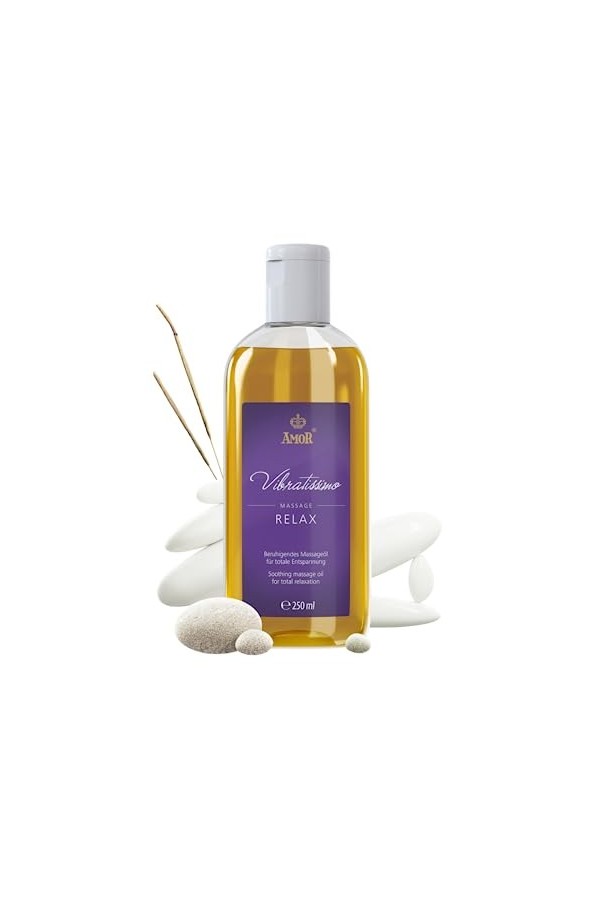 Vibratissimo « Hot Moments » huile de massage chauffante et apaisante, huile d’amour érotique, 100 ml