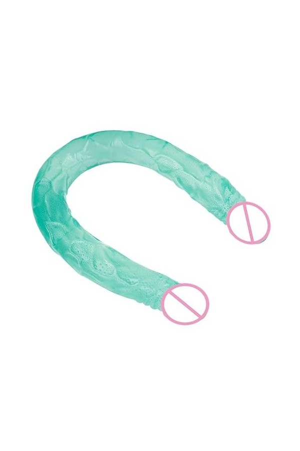 Godes à double extrémité DOUBLE GODE ŠÈẊ GODE RÉALISTE LESBIEN,GODE FLEXIBLE À PÉNIS TRÈS LONG DONG-VV1