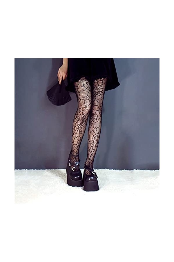 AiKoch Bas Blancs Chaussettes de Dentelle Chaussettes de Veau Femelle Dentelle Noir Étudiant Chaussettes Tames de Genou Chaus