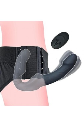 CPXZYU?-Éx Tøy? ??d??iche-Clit-Ørìdî??-Ceinture réglable à Double extrémité Portable Facile à Utiliser G3074