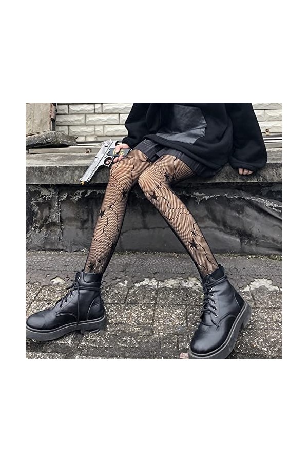 AiKoch Bas Blancs Chaussettes de Dentelle Chaussettes de Veau Femelle Dentelle Noir Étudiant Chaussettes Tames de Genou Chaus