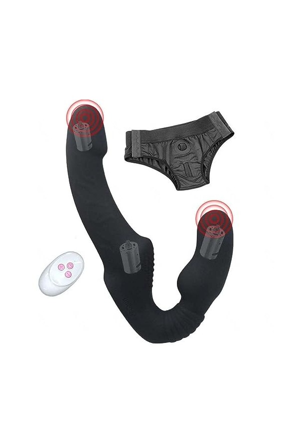 CPXZYU?-Éx Tøy? ??d??iche-Clit-Ørìdî??-Double tête étanche à Taille réglable Facile à Nettoy G866