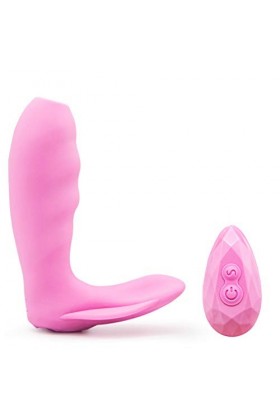 Culotte ờeuf Vibrant Masseur électrique en silicone, 10 modes Stîmülạtẹúrde Clîtórîdiẹñ, massage 100% étanche Sẹxtọyse fémini