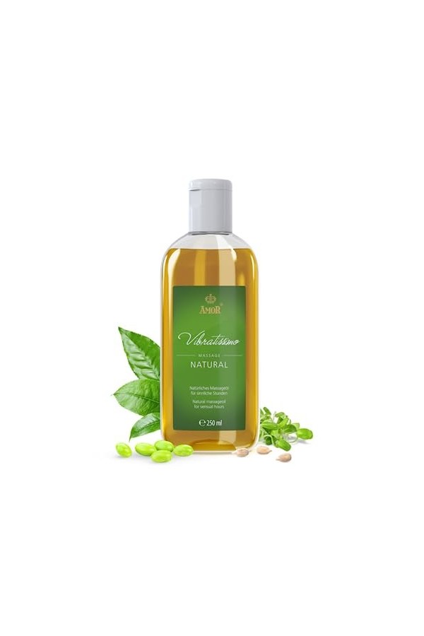 Vibratissimo « Hot Moments » huile de massage chauffante et apaisante, huile d’amour érotique, 100 ml