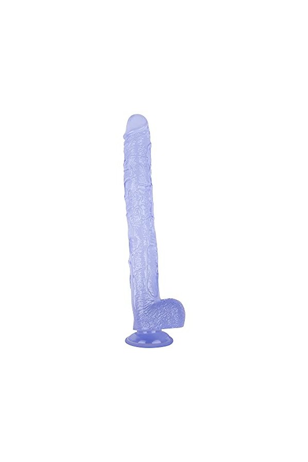 WYHJ Grand Mâle avec Vèñtousè Silicone Imperméable Flexible et Durable Grande Taille 43cm*5.5cm Convient Aux Couples Gay Bleu