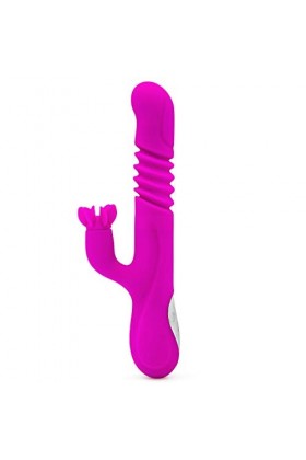 Gôde Femme Sëx Vibrø-másséur va et vient Vibromasseur pour Femme Clitoridien Puissant Silencieux Vaginal et Aanal Gode anale 