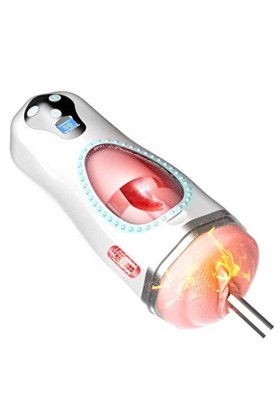 ?-Éx Tøy? ??d??iche-Gorge Profonde Homme Sucker Électrique Blowjobsex Jouet Adulte Homme Fellation Stroker Mains Libres Jouer