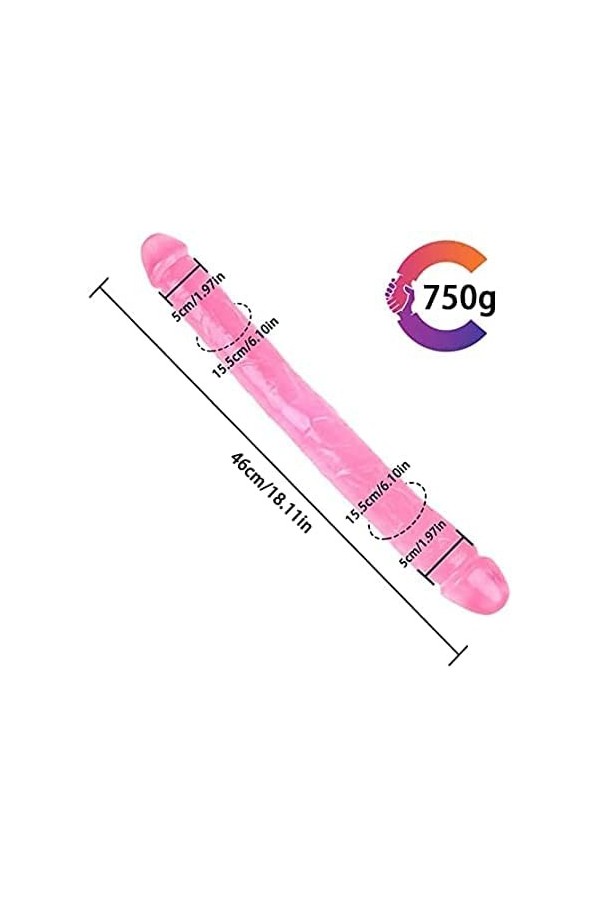 Double Tête Réaliste Gode GÔDE SÈXTÔYSE ÀNÀLÉ SILICØNE AVEC VÉNTØUṤE SØUPLẸ,GÖDËȘ CEINTURE HOMME GAY ĠÓĐĚ GB-0783