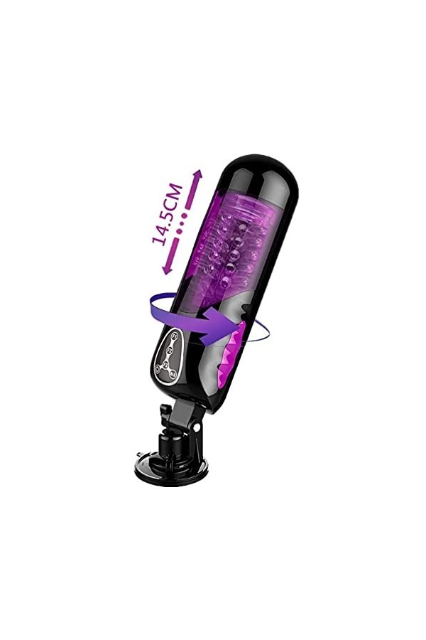 -Sèxtôysé ?õ??-Enormes Masculins Automatiques, Ś-Éxpour Pour Homme Avec 10 Modes Élescopiques & Rotations Vaginette Silicone 