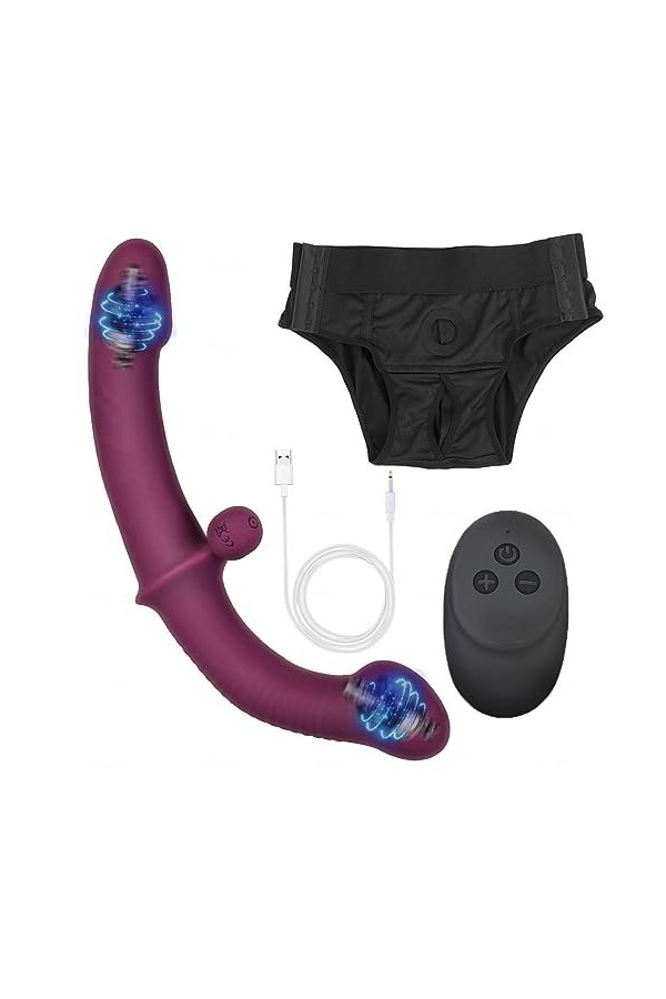 CPXZYU?-Éx Tøy? ??d??iche-Clit-Ørìdî??-Taille réglable imperméable à leau à Double tête Lisse résistant G1814