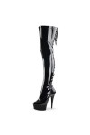 WOkismD 15CM Stiletto Sexy Performance Catwalk Chaussures Ultra-High Heels, Pole Dancing Grande Taille Sur-le-Genou Bottes Ul