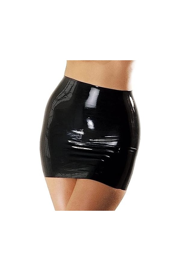 GOCTRN Jupe Sexy en Latex pour Femmes, Tenue De Club De Danse en Caoutchouc, Jupes Courtes en Latex Naturel, Mini Jupes De Da