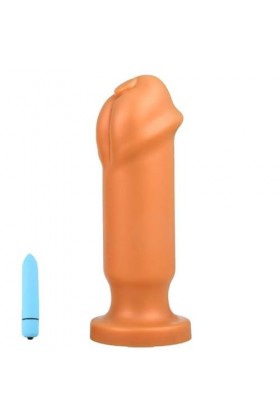 BioPlj-?îld? Áñ?l?? P?ll?-Gros Petit Silicone Doux et Confortable Facile à Transporter,Gold-XL D1272