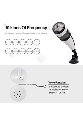 -Massage Usb Rechargeable Pour Homme Avec Plusieurs Modes Massage Électrique Pour Adulte Toy 2 En 1 Intelligent Electric Mast