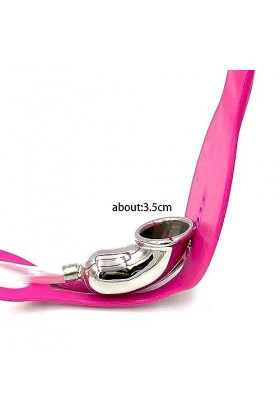 Ceinture de massage en acier inoxydable, matériau de silicone taille réglable,Rose,70/80cm