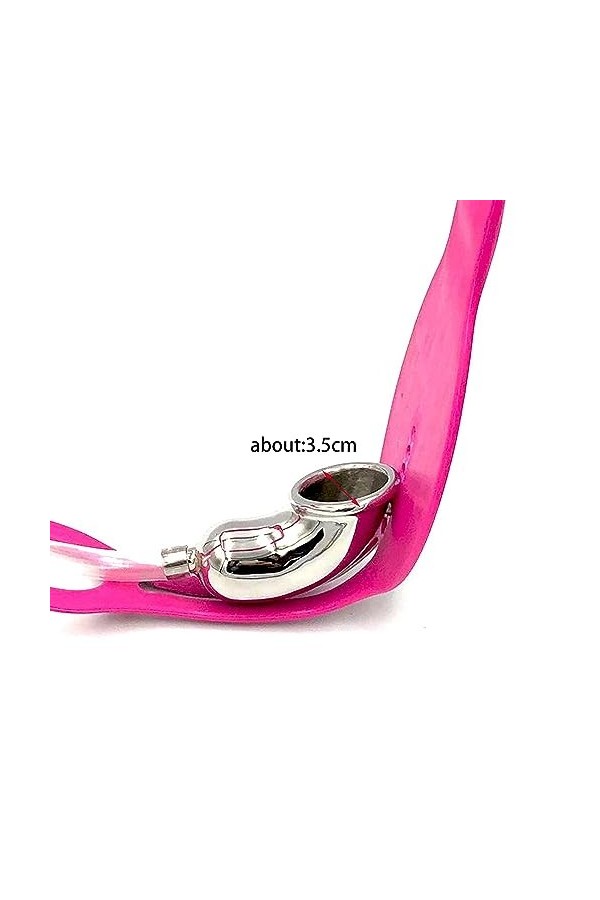 Ceinture de massage en acier inoxydable, matériau de silicone taille réglable,Rose,120/130cm