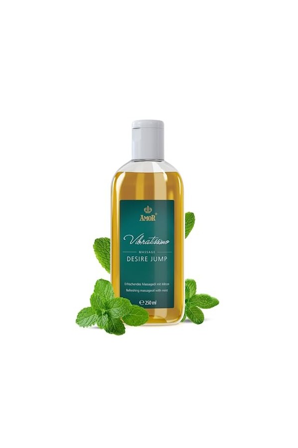 Vibratissimo « Hot Moments » huile de massage chauffante et apaisante, huile d’amour érotique, 100 ml