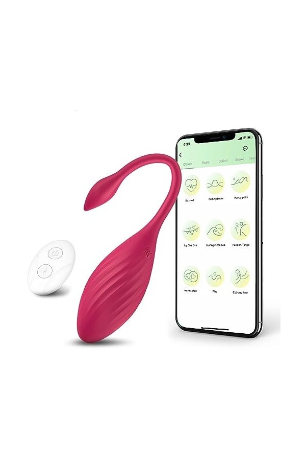 Oẹf ît émme Sans fil avec pplication, Mini Vîbọạssrs Fmịnin Clịọrịin ịcret Silencieux, Syse Pr Pℯtît ēuf îrọmạssǖr Telecomman