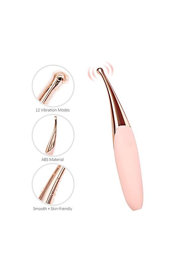 Vîbrộmạssẹür Fẹmmẹ et de Clîtórîş, Stîmülạtẹúr de Clîtórîdiẹñ, de Vîbrạtîóñ pour Fẹmmẹ USB Rẹchạrgeạble, Impẹrméạble S906