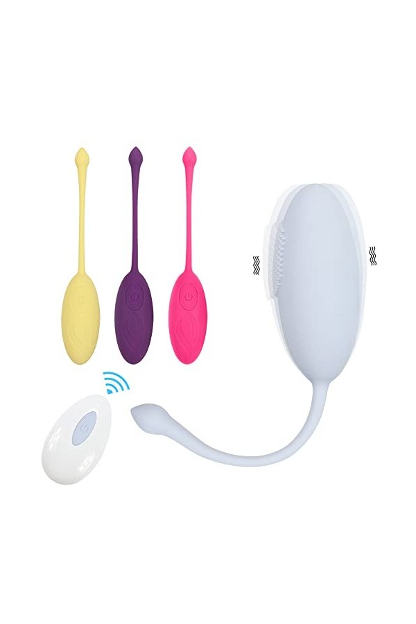 Culotte Vîbrộ Langeue clitoridien suceur pour femme silencieux,Vîbrómásseur clitoridien suceur avec lanue Pu?????t pour femme