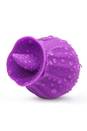 Jouet à sucer Clitorial mains libres pour femmes, modes de succion avec vibration de vitesse, simulateur de langue vibrante, 